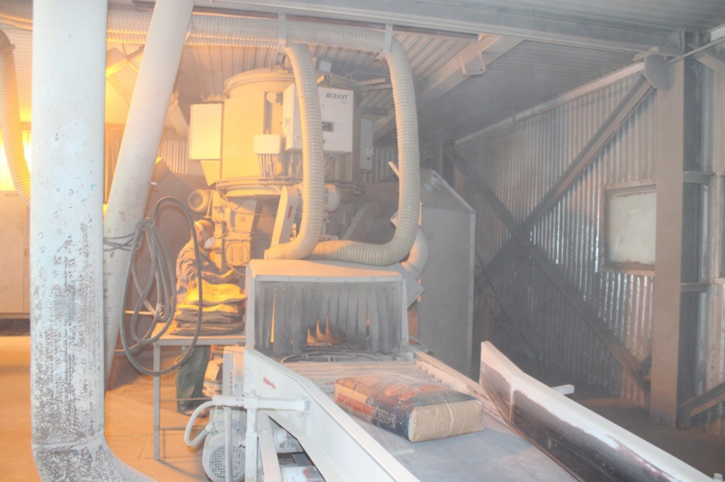 Линия фасовки цемента Линия фасовки цемента